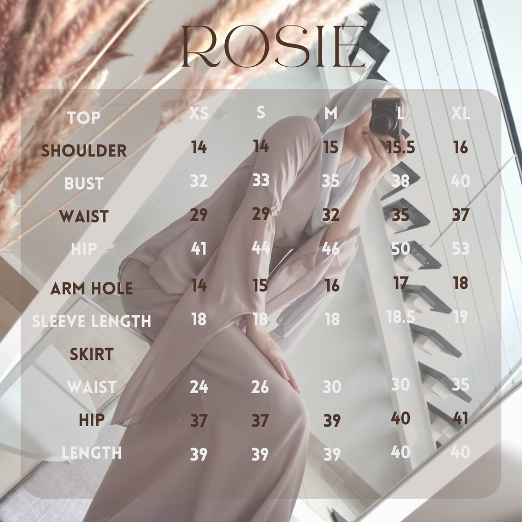 ROSIE SIZE CHART