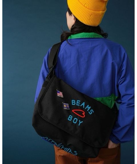 Manhattan Portagex BEAMS BOY 刺繡字母斜背包– 橘子熊日韓批發