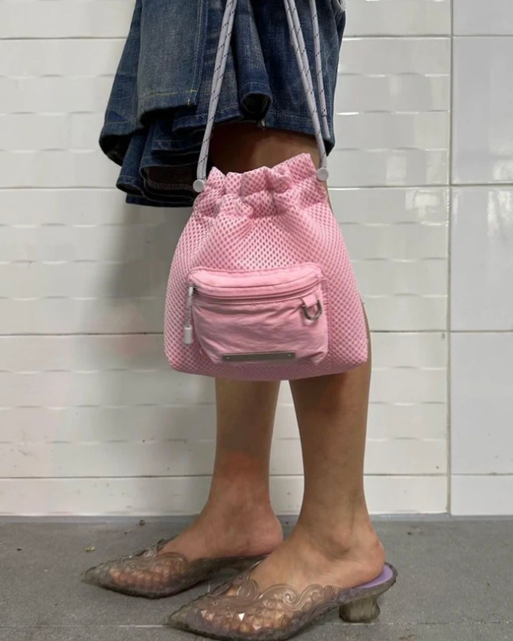 🇰🇷韓國預購下殺3折｜Matin Kim｜Cargo Mesh Cross Bag – 橘子