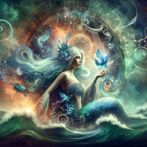 DALL·E 2023-11-30 16.32.25 - A mesmerizing and enchanting image representing a Siren Custom Conjuration Spirit Companion. The image should capture the ethereal beauty of a Siren, 