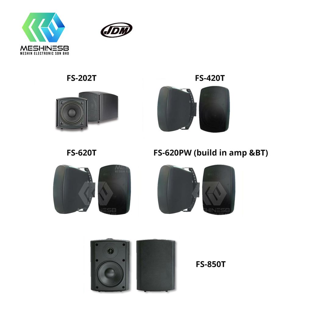 JDM 100v Cabinet Speaker FS202T/FS420T/FS620T/FS620PW/FS850T – Meshin  Electronic Sdn Bhd