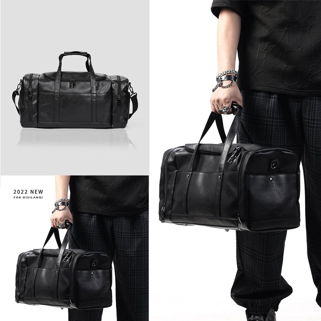 MV Bag Leather Messenger Bag Black Sling Shoulder Beg Sandang