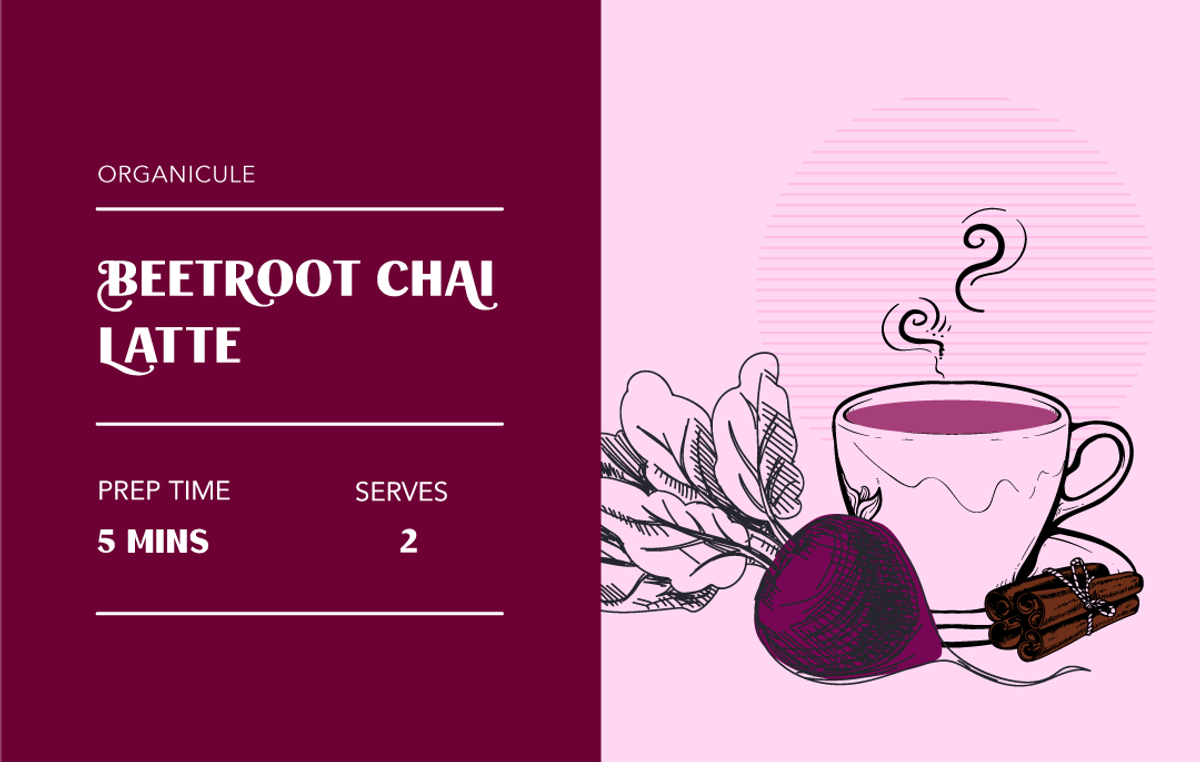 Organicule's Beetroot Chai Latte