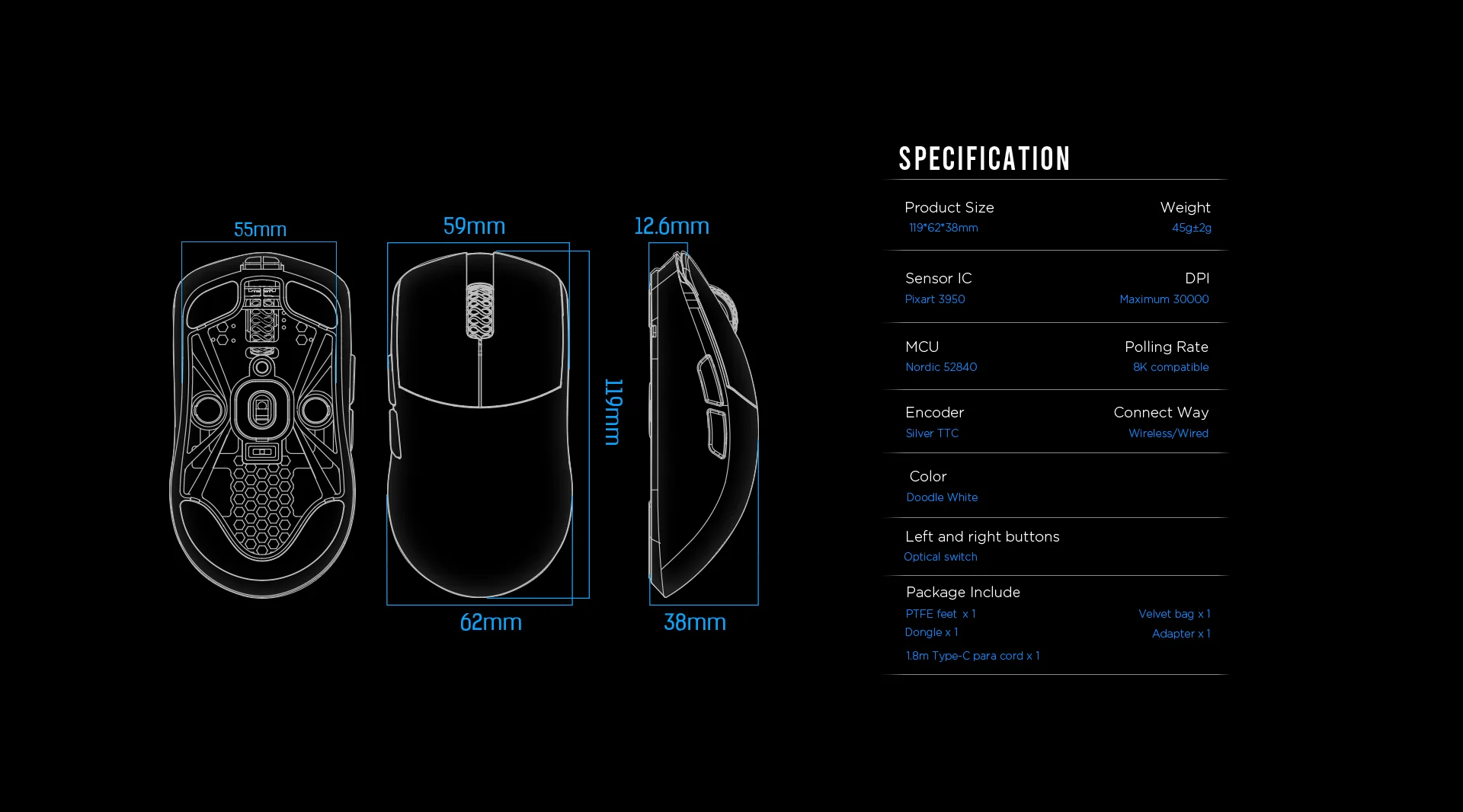 Lamzu Maya Doodle Edition – Respawn Gaming Tech Lamzu Maya Doodle Edition – Respawn Gaming Tech