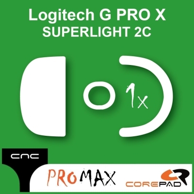 Corepad Skatez PRO MAX CNC machined milled Logitech G PRO X SUPERLIGHT 2 GPX V2 GPX2c 2c Compact