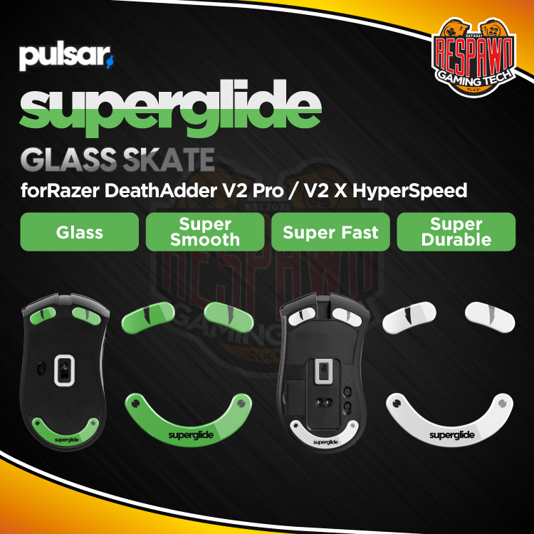 Pulsar Superglide Glass Skates For Razer DeathAdder V2 Pro / V2 X