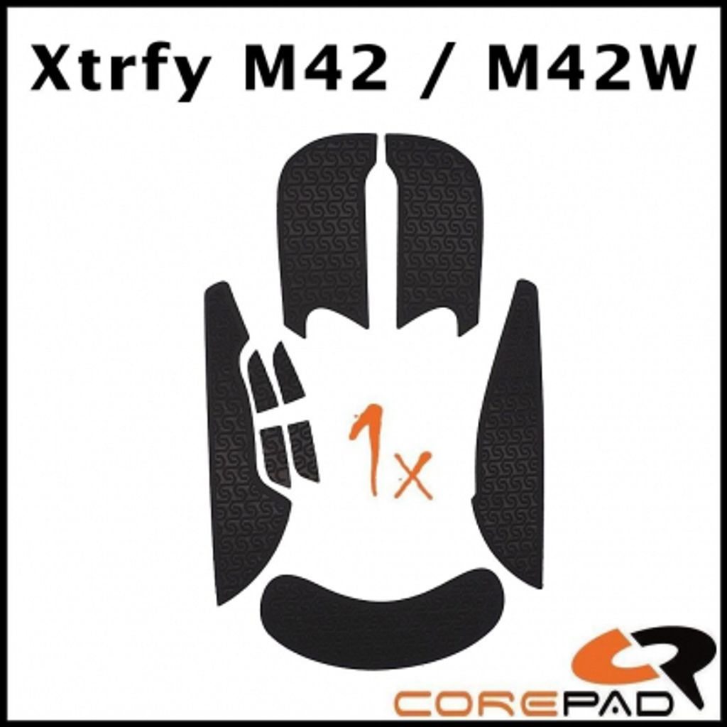 Corepad Soft Grips XTRFY M42 wired M42W wireless black 01