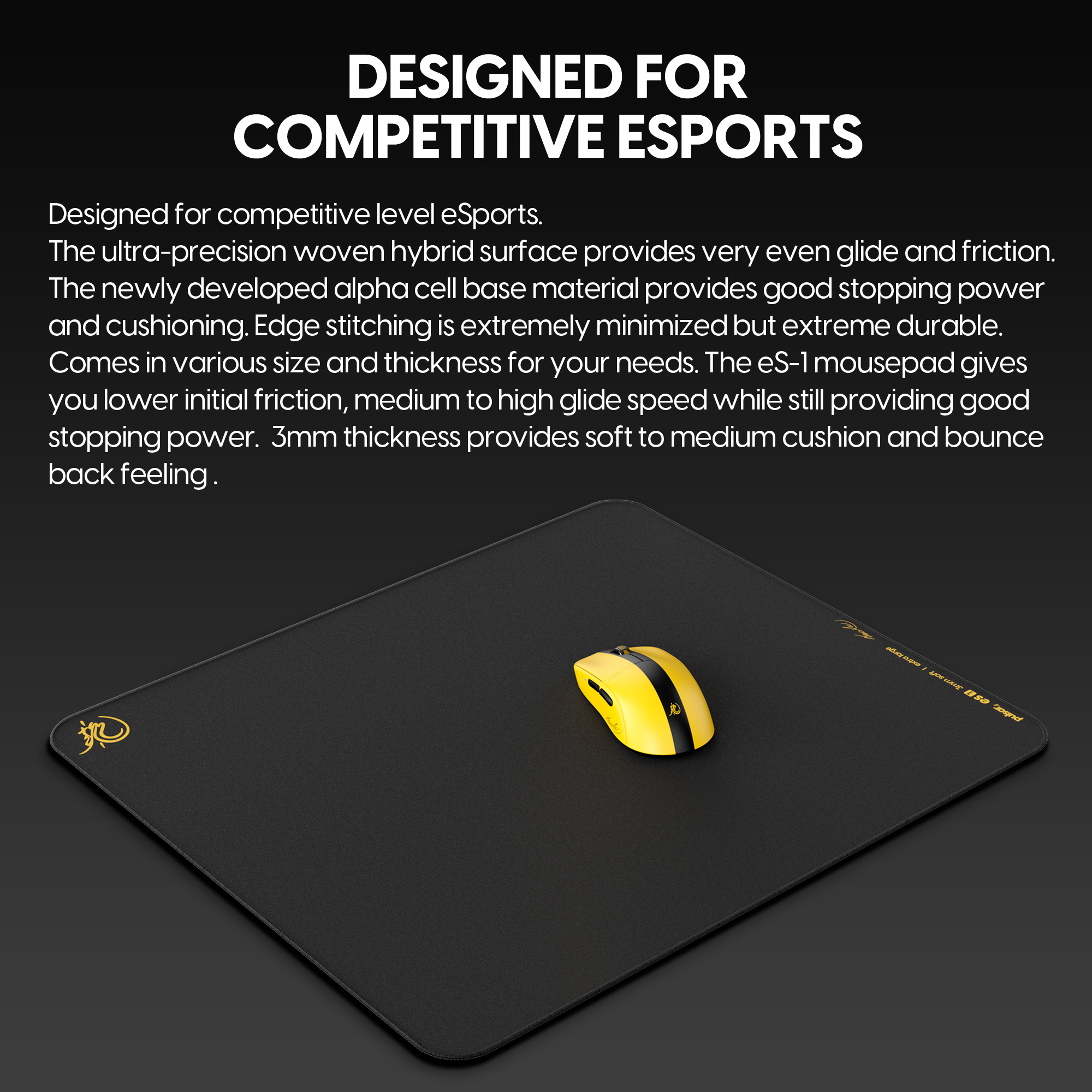 Pulsar x Bruce Lee ES1 gaming mouse pad XL_002