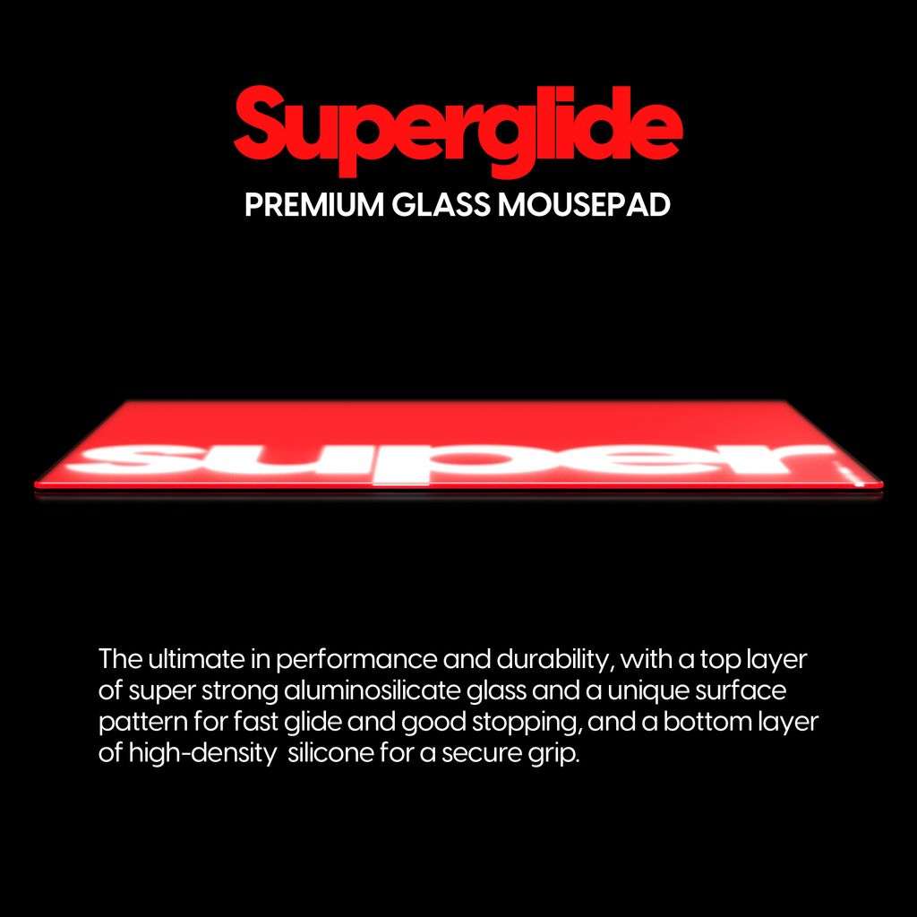 Pulsar Superglide Glass Mousepad_Red_002