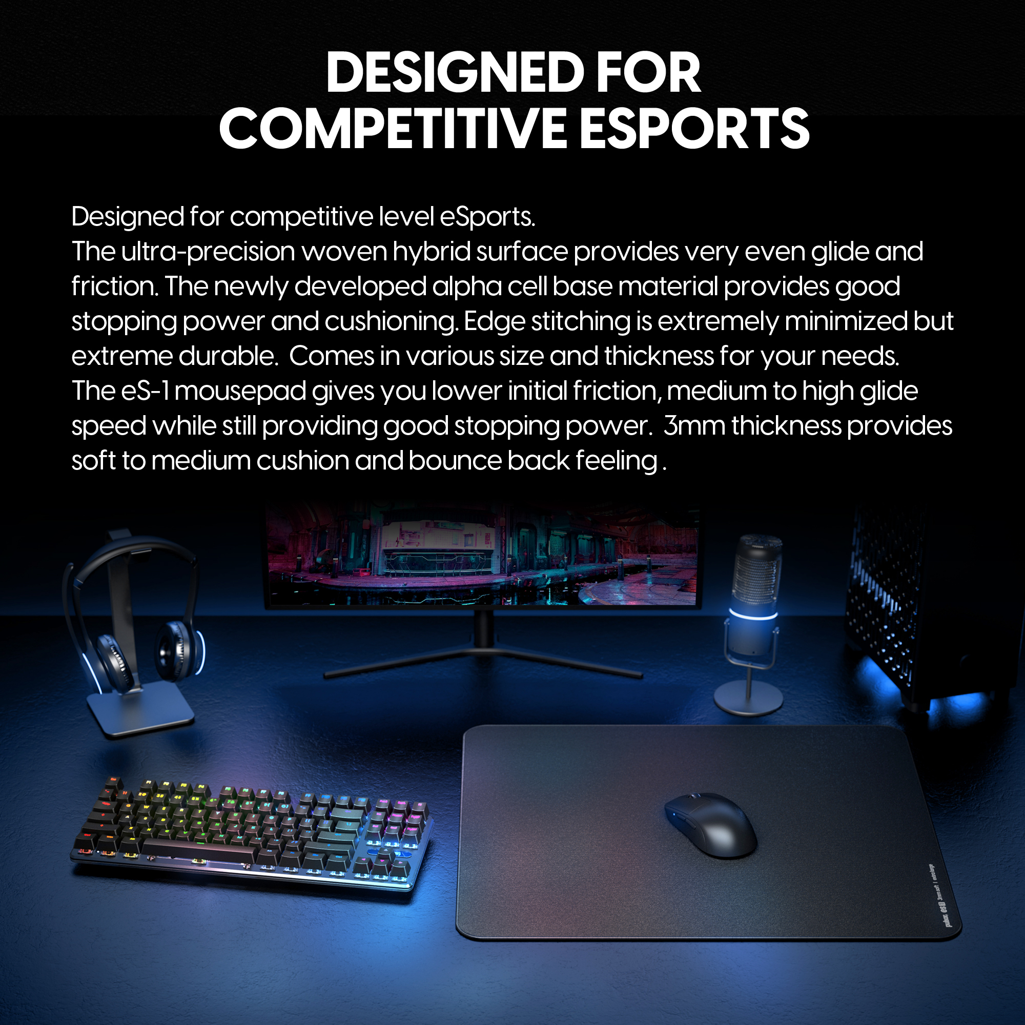 Pulsar ES1 gaming mouse pad XL_002