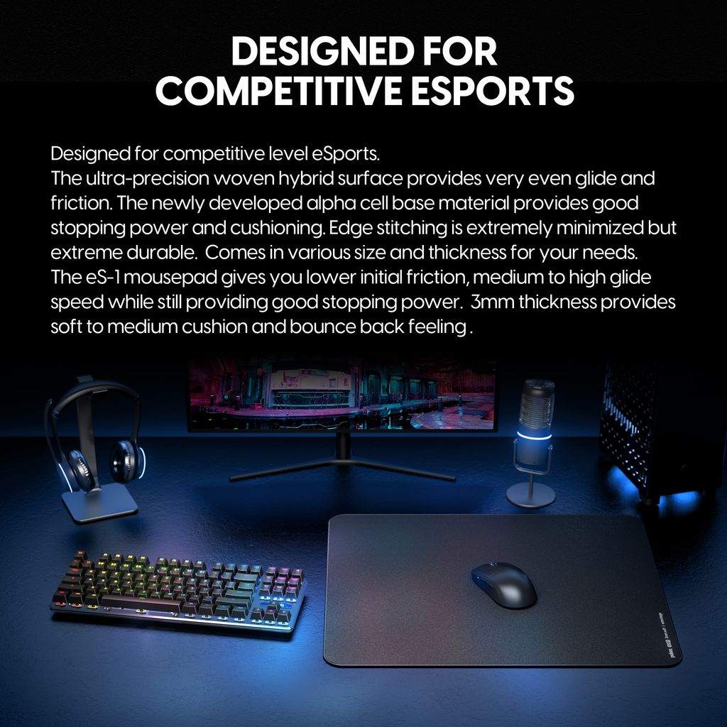 Gaming mousepad for e-Sports