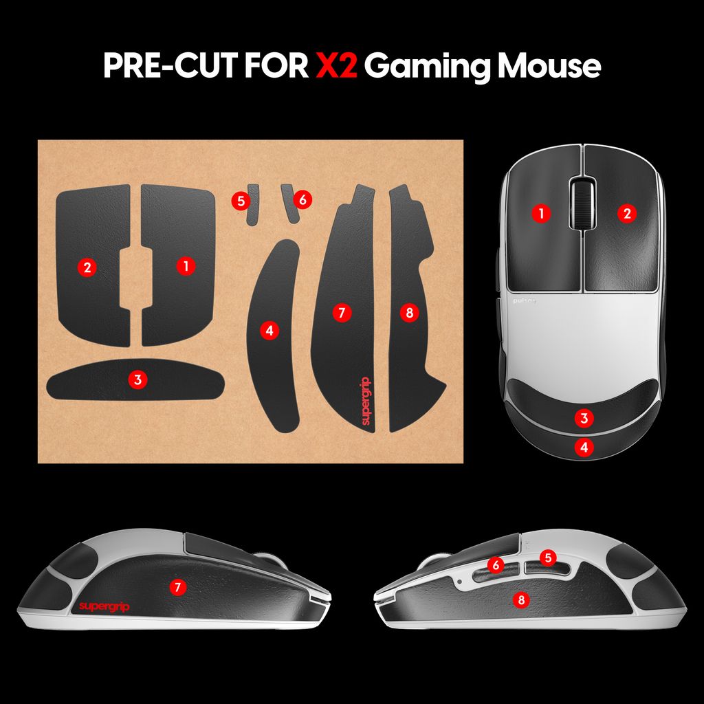 Pulsar Supergrip_Grip Tape for X2 Gaming Mouse_05