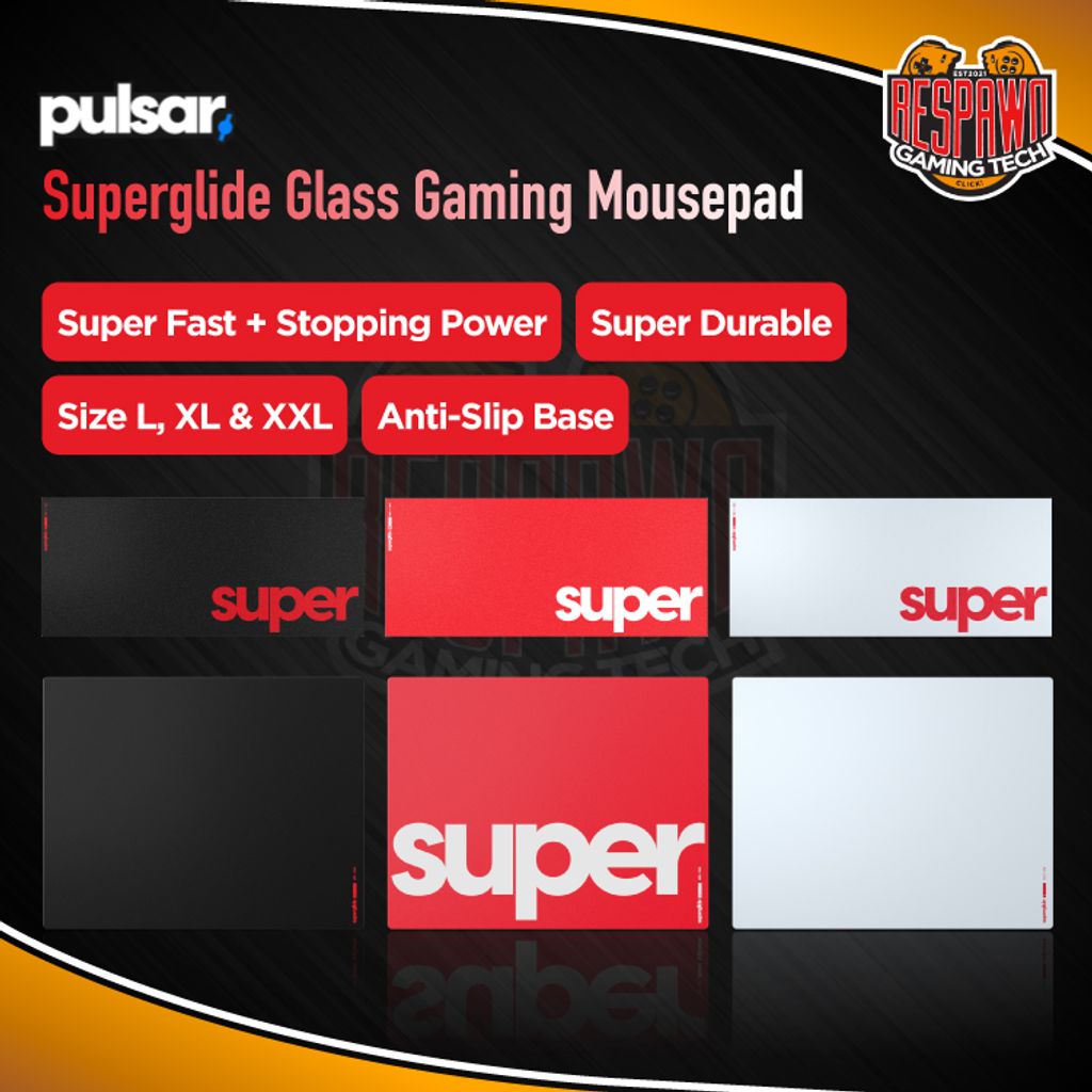 Pulsar Superglide Glass Mousepad – Respawn Gaming Tech