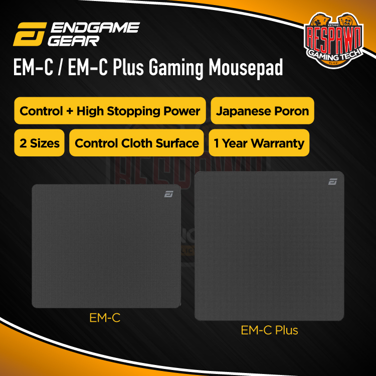 Flexi Tech ENDGAME GEAR EM-C / EM-C Plus Gaming Mousepad - Black