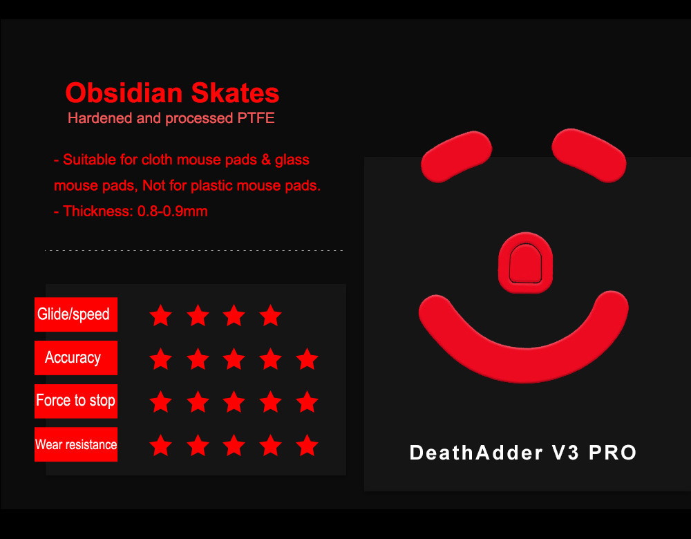 Obsidian-Deathadder-v3-pro-mouse-skates-features