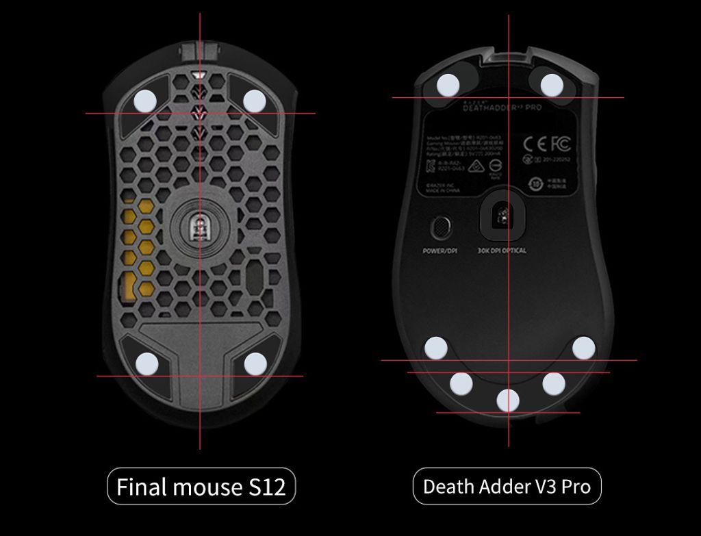 Xraypad Obsidian Control Mouse Skate Universal Respawn Gaming Tech
