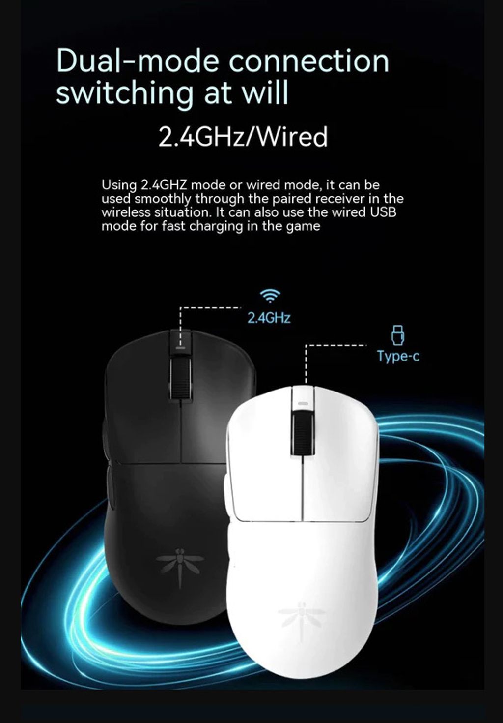 VGN Dragonfly F1 Series Wireless Gaming Mouse – Respawn Gaming Tech