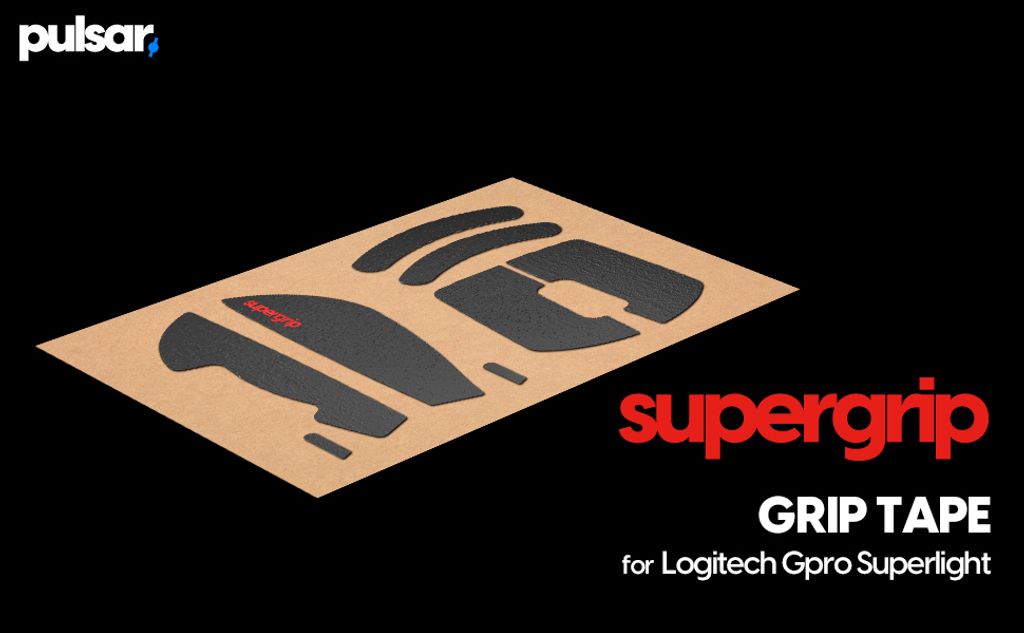 Pulsar Supergrip_Grip Tape for Logitech Gpro Superlight Gaming Mouse_001