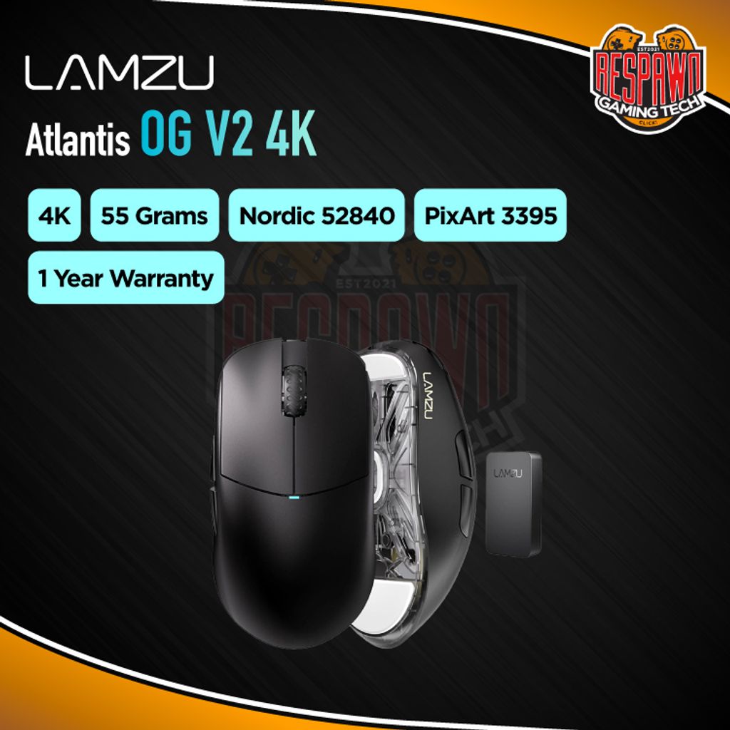 Lamzu Atlantis OG V2 4K Wireless Superlight Gaming Mouse – Respawn ...