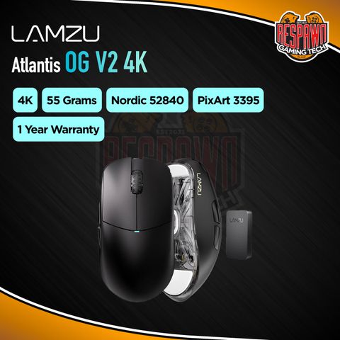 Lamzu Atlantis OG V2 4K Wireless Superlight Gaming Mouse – Respawn