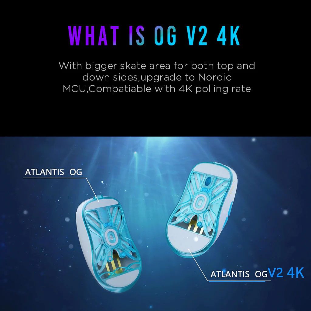 Lamzu Atlantis OG V2 4K Wireless Superlight Gaming Mouse Respawn Gaming Tech