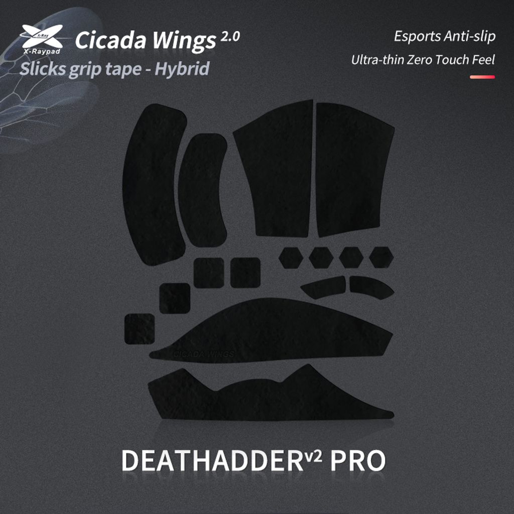 Xraypad Cicada Wings V2 Slicks Grip Tape Razer Deathadder V2 Pro