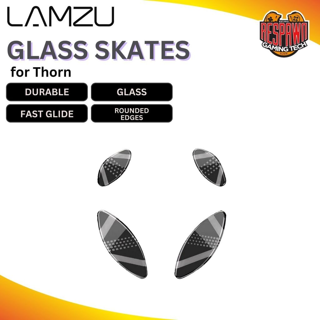 Lamzu Glass Mouse Skates For Thorn Respawn Gaming Tech