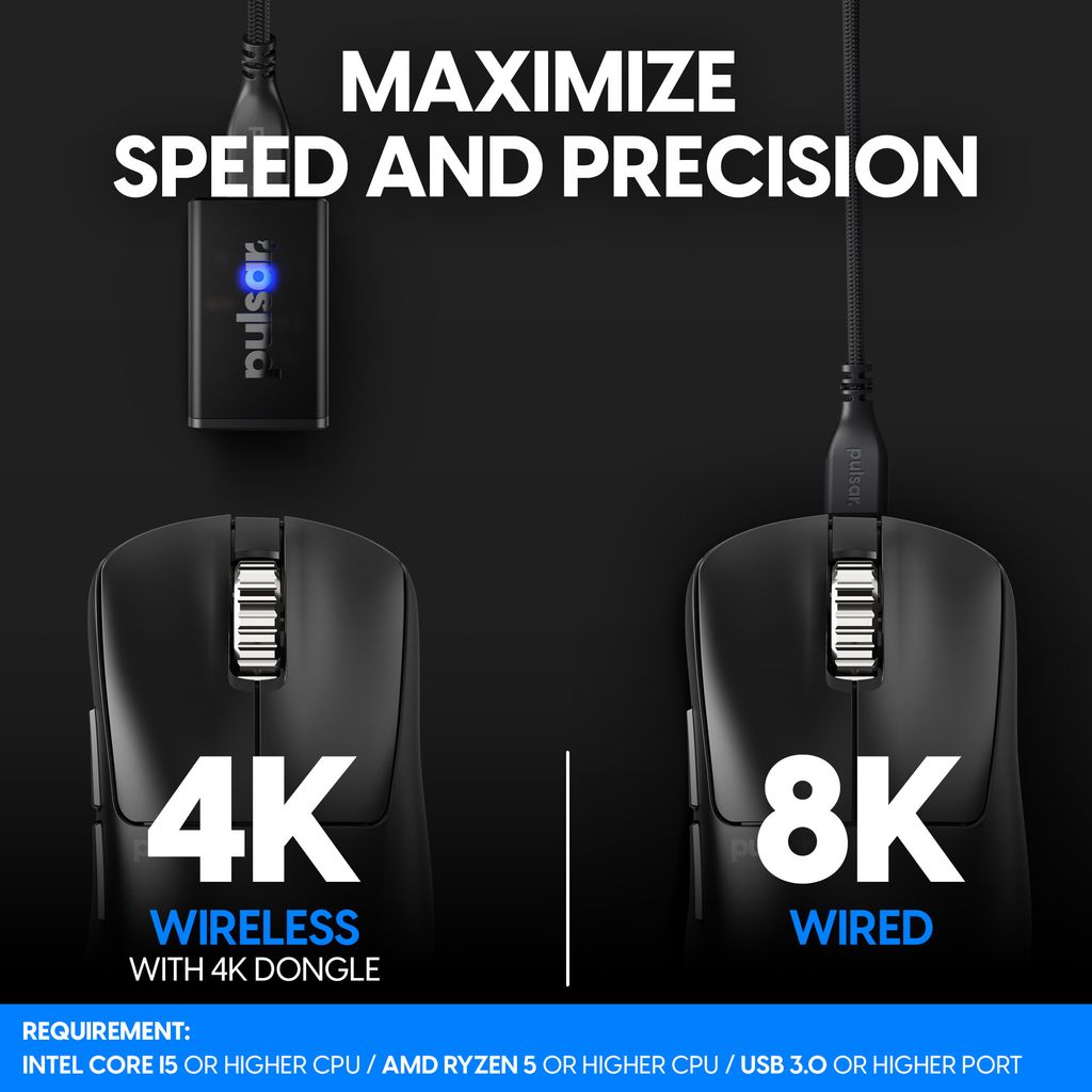 Pulsar Xlite V3 eS Wireless Gaming Mouse Respawn Gaming Tech