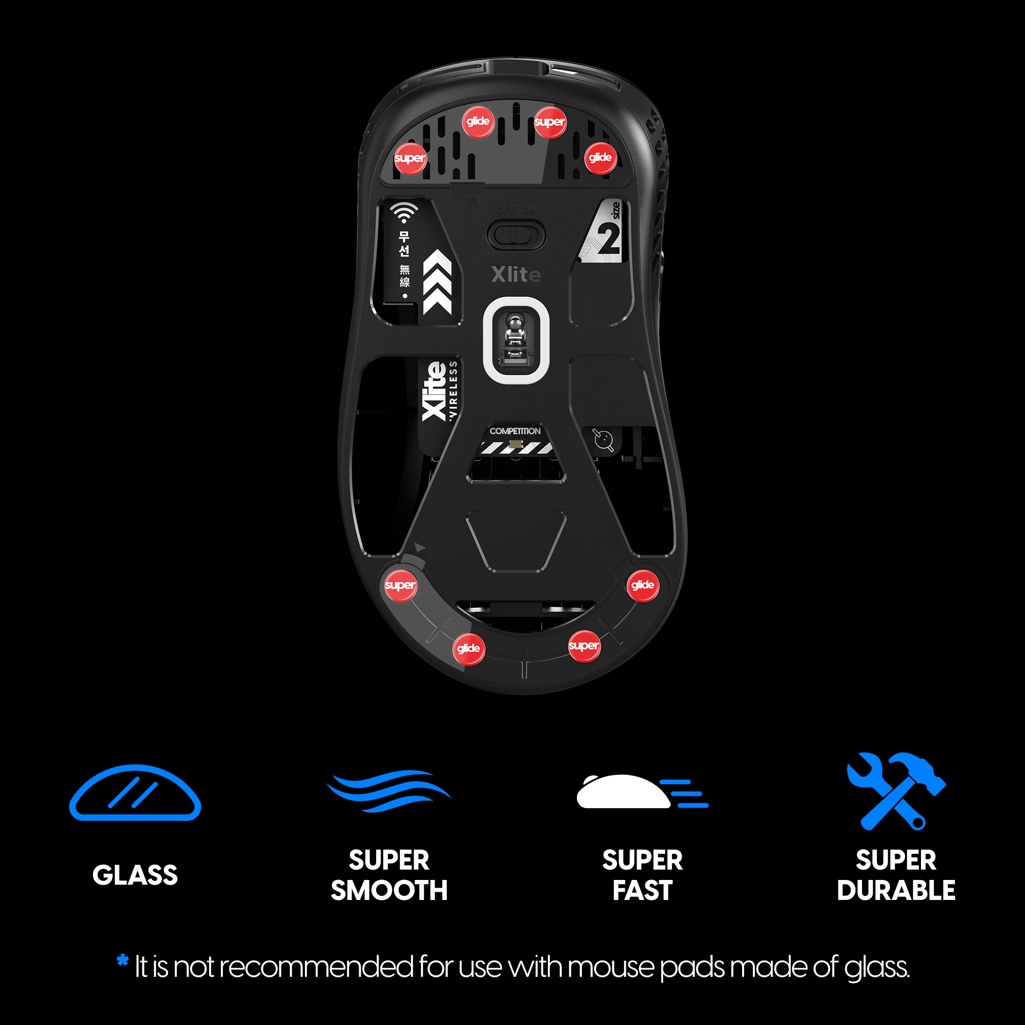 Pulsar Gaming Gears Superglide2 6mm dot Glass mouse skates_04
