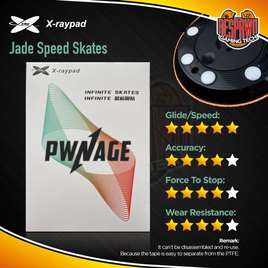 Xraypad Jade Speed Mouse Skates - Pwnage StormBreaker Mouse – Respawn