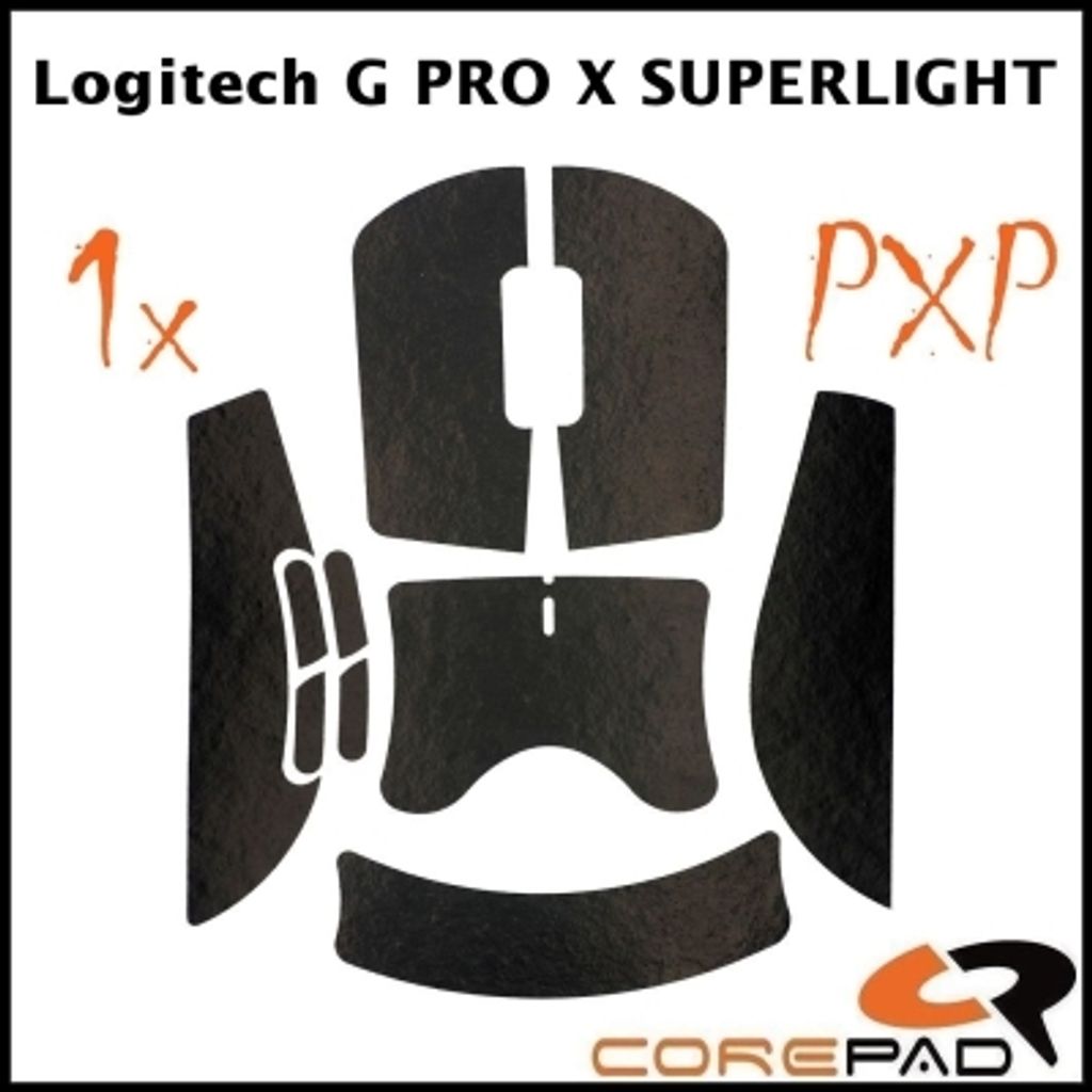 Corepad PXP Grips Logitech G Pro Superlight X 1 2 GPX GPX1 GPX2 black 01
