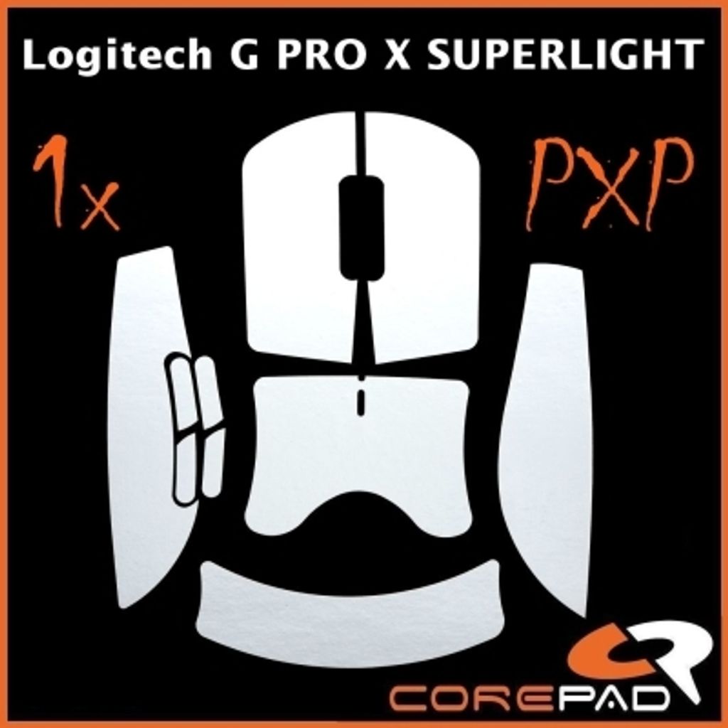 Corepad PXP Grips Logitech G Pro Superlight X 1 2 GPX GPX1 GPX2 white 01