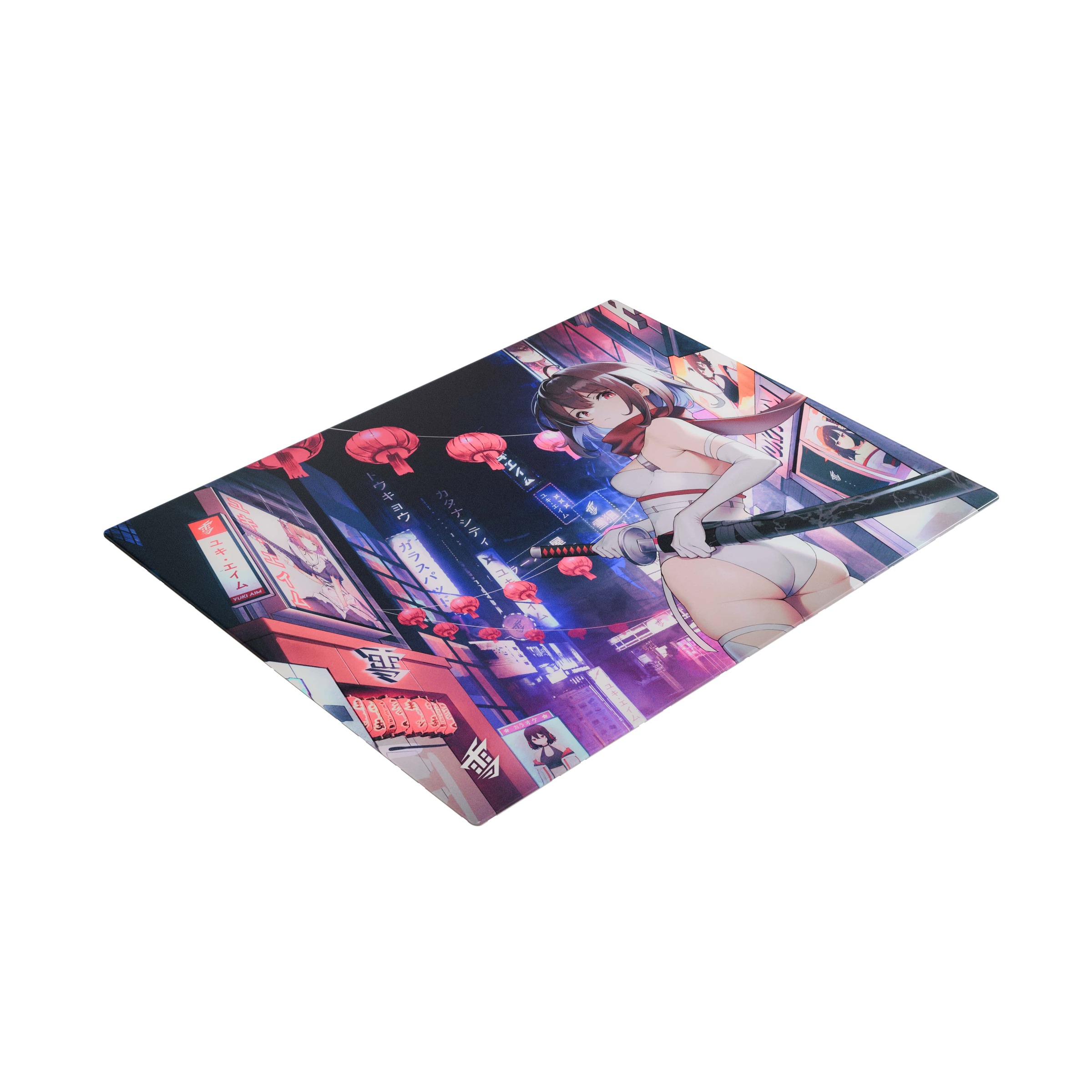 Yuki Aim Katana/Kitsune Glass Mousepad - Limited Edition Yuki Aim Katana/Kitsune Glass Mousepad - Limited Edition