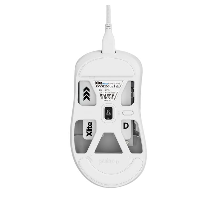 Pulsar Gaming Gears PTFE Mouse Feet Skates - Replacement For Xlite Wired Gaming Mouse (White)