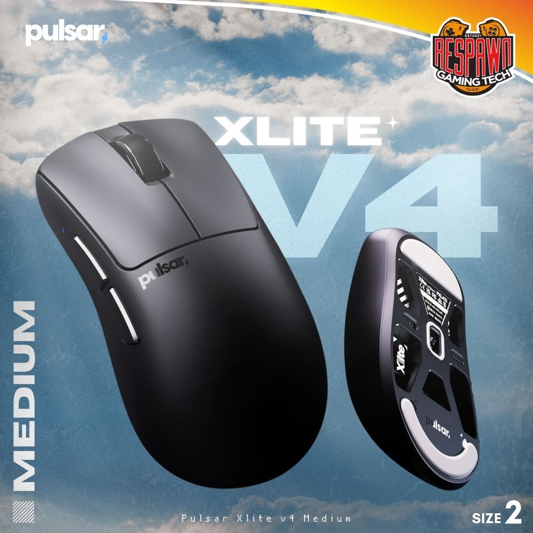 Pulsar Xlite V4 Medium Gaming Mouse – Respawn Gaming Tech Pulsar Xlite V4 Medium Gaming Mouse – Respawn Gaming Tech