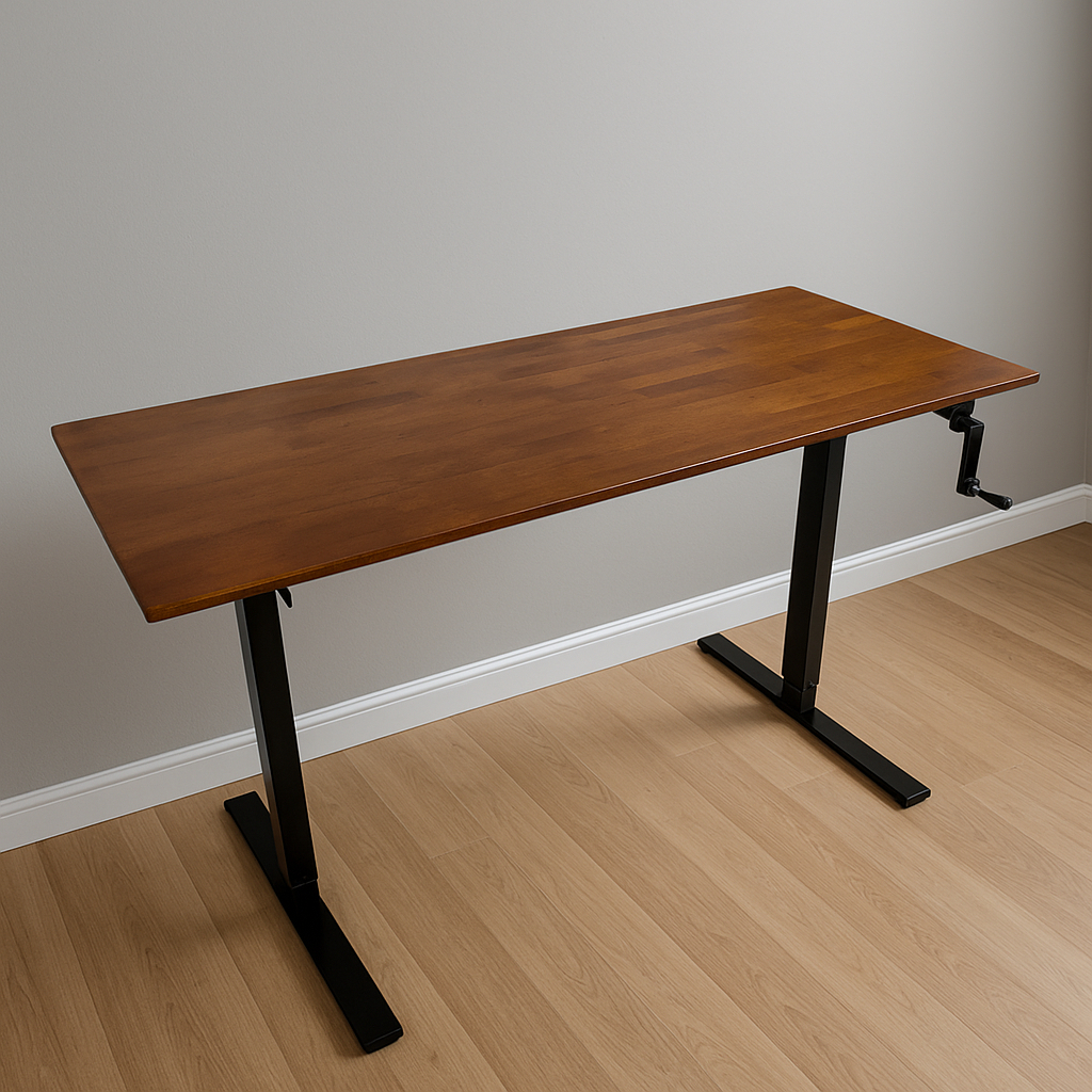 Walnut Top+Black Leg