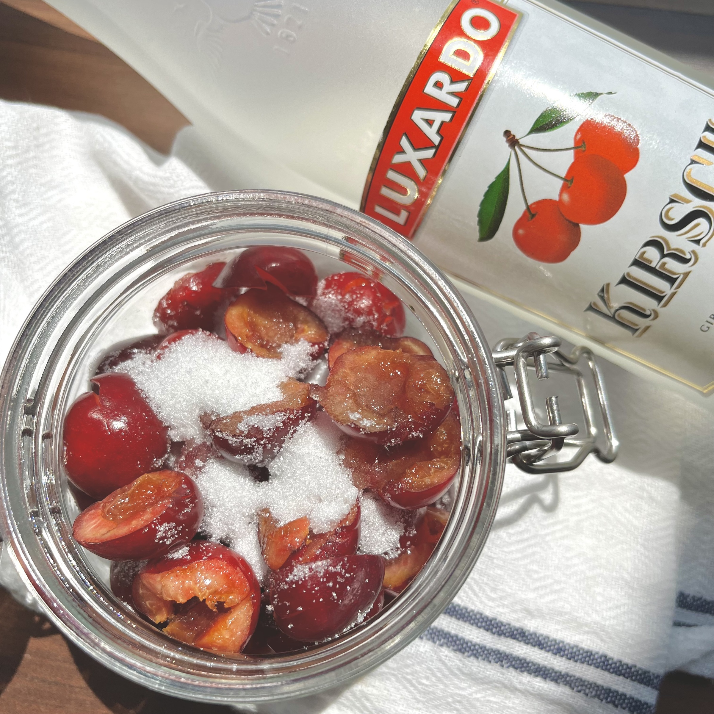 In-house made Kirschwasser infused cherries