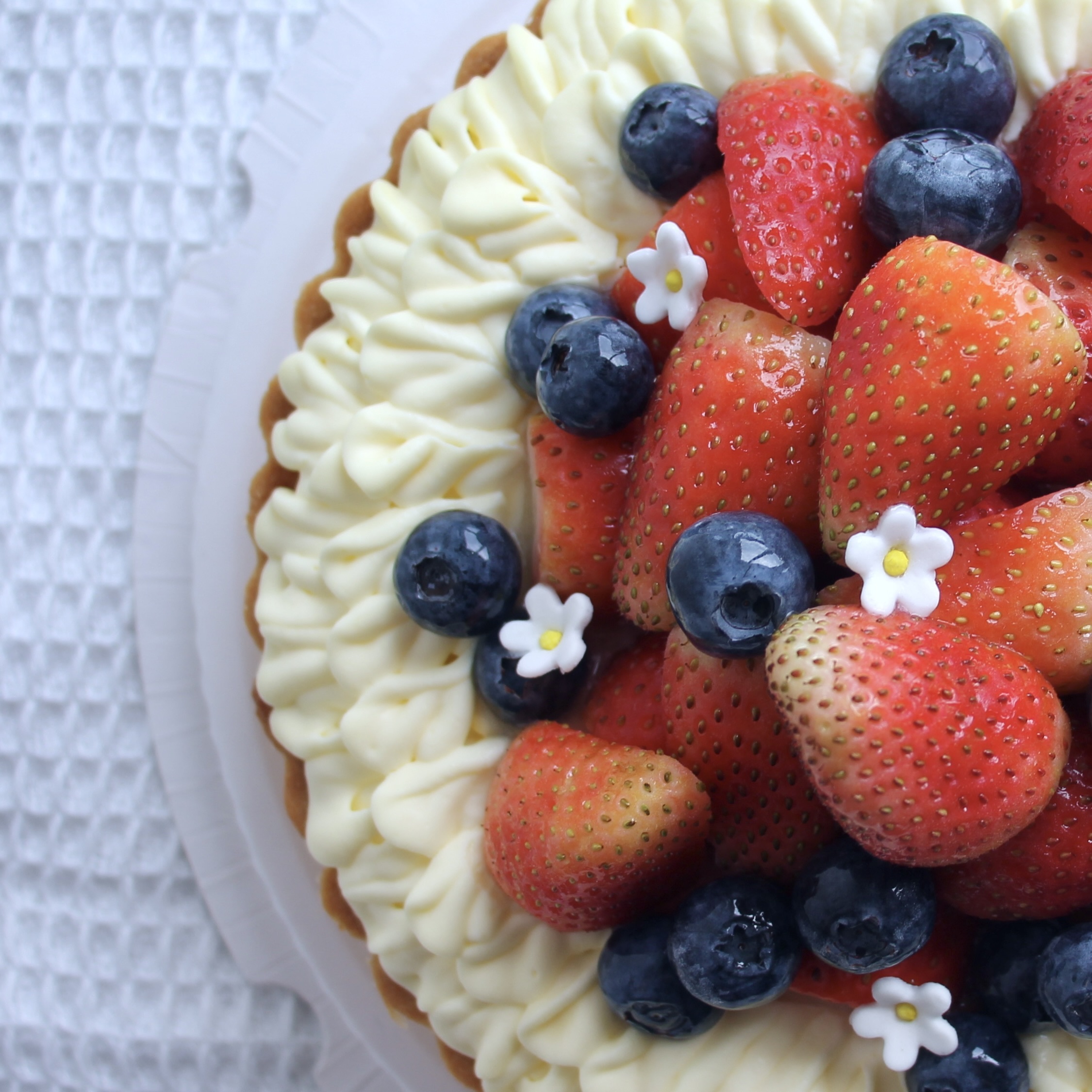 Mixed Berries Fromage Blanc Chantilly Tart