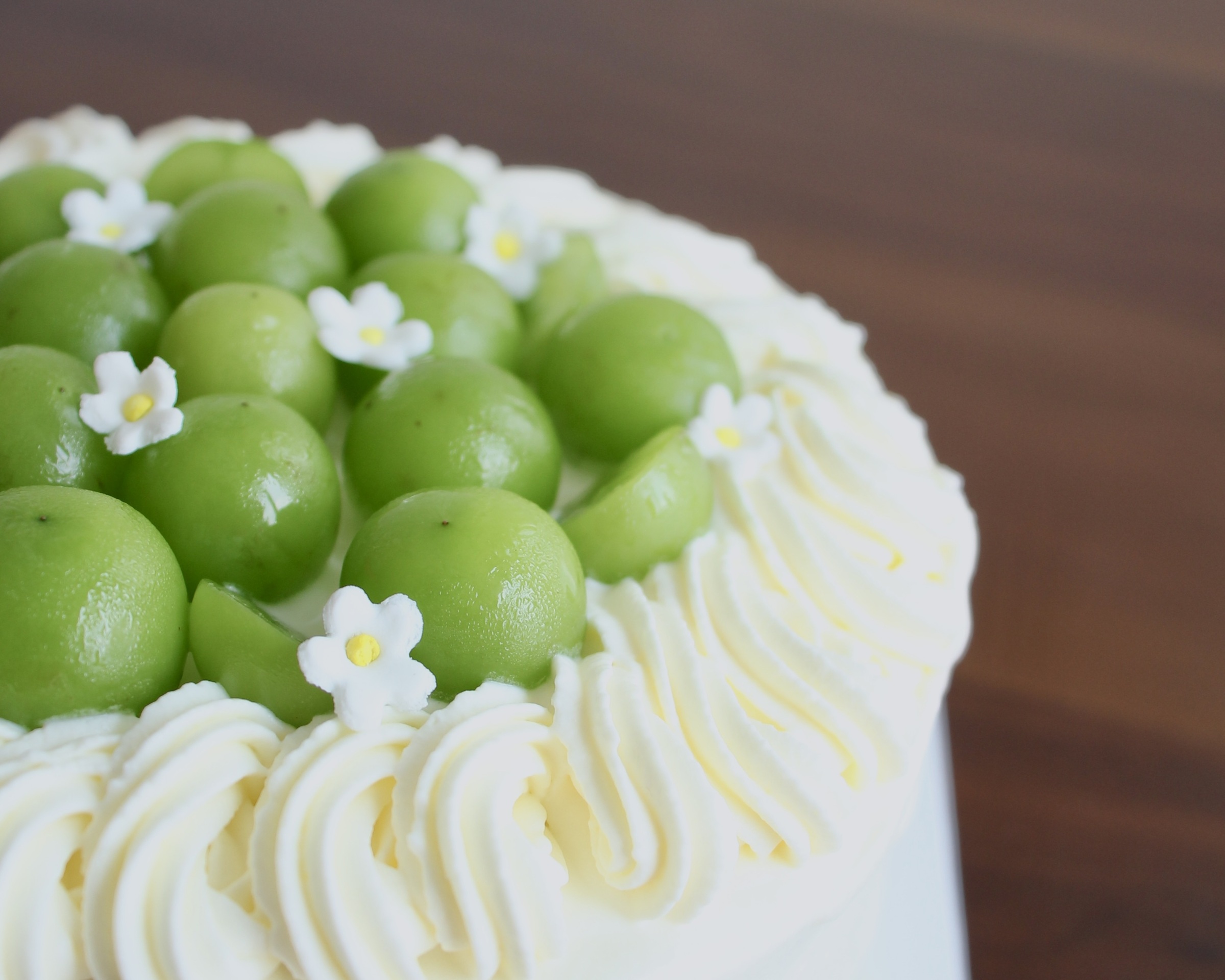 Green grape Oolong Tea Gluten-free Cake