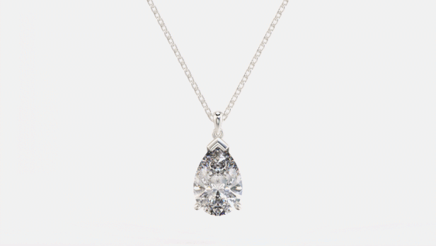 Fancy Collection Pear Solitaire Diamond Pendant.gif