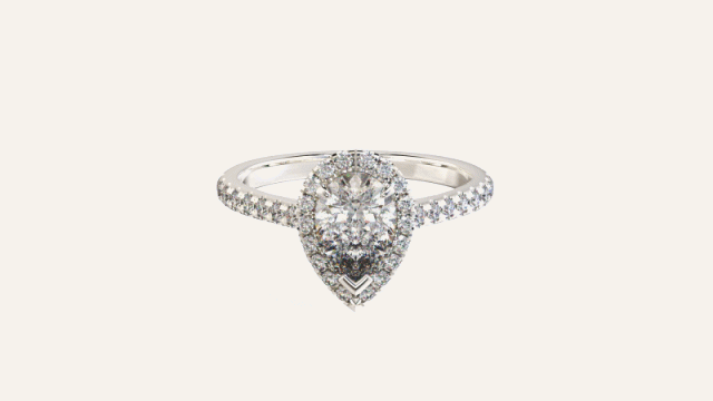 Pear Halo Deluxe Diamond Ring.gif