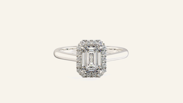 Emerald Halo Diamond Ring.gif
