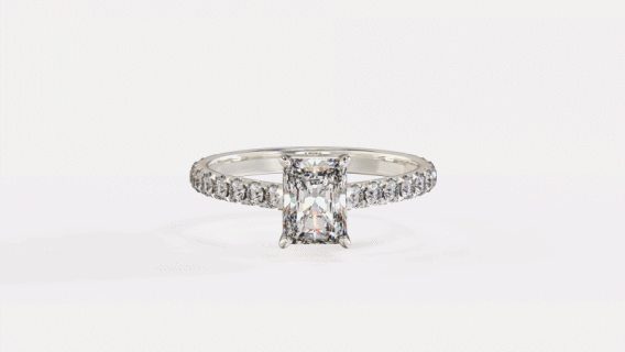 Radiant Elegant Diamond Ring
