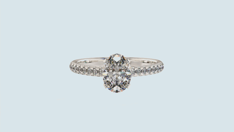 Oval Elegant Diamond Ring
