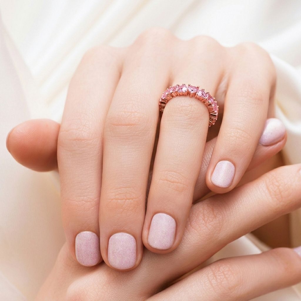 2026-03 0.10 ct Heart Line Ring with Hand OK