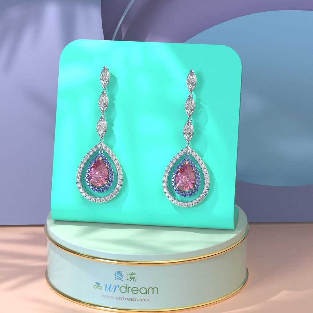 2026-07-15 1.66 ct Pear Diamond Luxury Earring.1350 - frame at 0m0s
