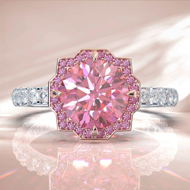 2026-08-03 Belle 1.70 ct Fancy Intense Pink Ring.1375