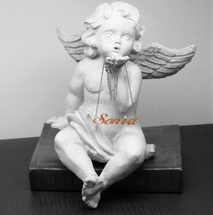 Sonia with Angel Black & White.jpg