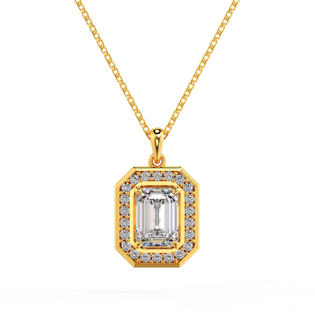 Fancy Collection Emerald Halo Diamond Pendant Yellow.jpg
