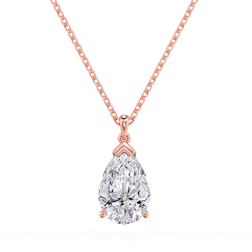 Fancy Collection Pear Solitaire Diamond Pendant Pink.jpg